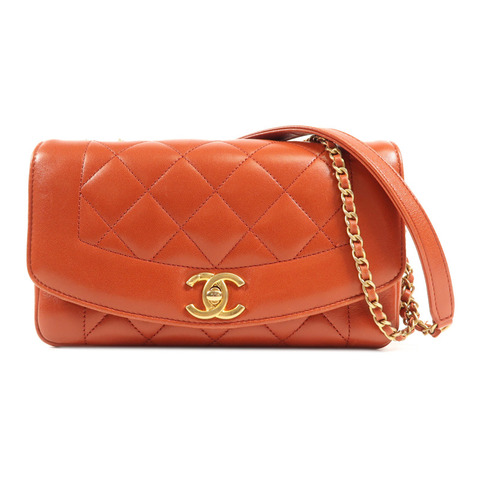 CHANEL 牛皮皮革Chain Shoulder Bag金扣肩背袋