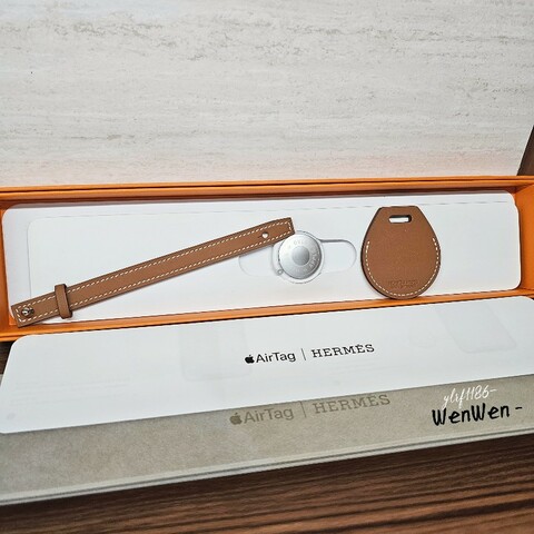 [特別好物❣️] Hermès&Apple 金棕色AirTag鑰匙圈