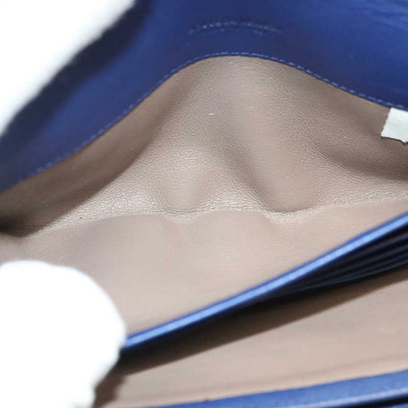 【日本直送】BOTTEGA VENETA INTRECCIATO 長版皮夾 皮革 藍色 正品 127953V-17