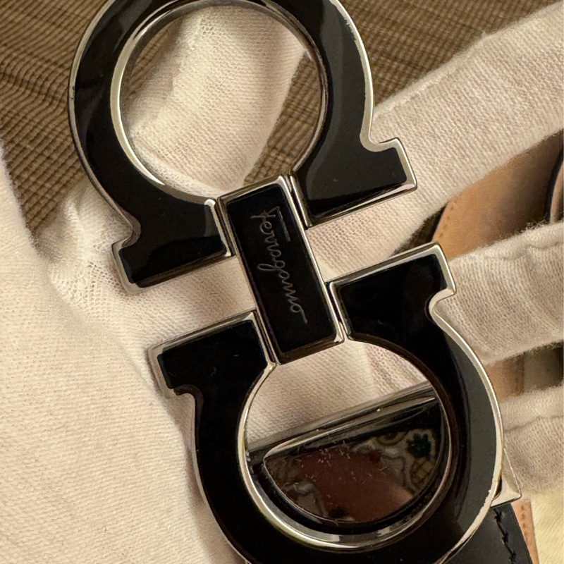 Salvatore Ferragamo 光滑牛皮 男士腰帶 115cm-4