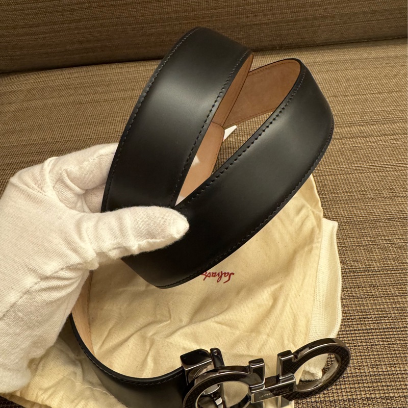 Salvatore Ferragamo 光滑牛皮 男士腰帶 115cm-5