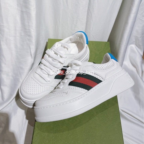 Gucci 厚底 小白鞋 34.5碼