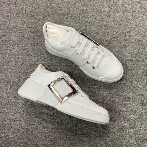 促銷品 Roger  Vivier Viv' Skate 皮革運動鞋  銀扣