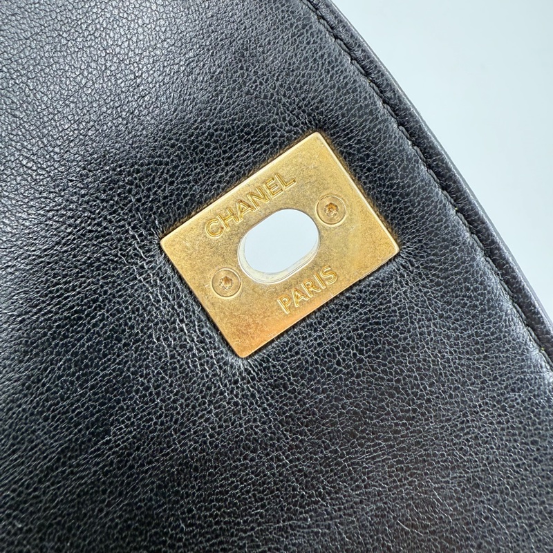 CHANEL - 黑金 coco handle mini flap-14