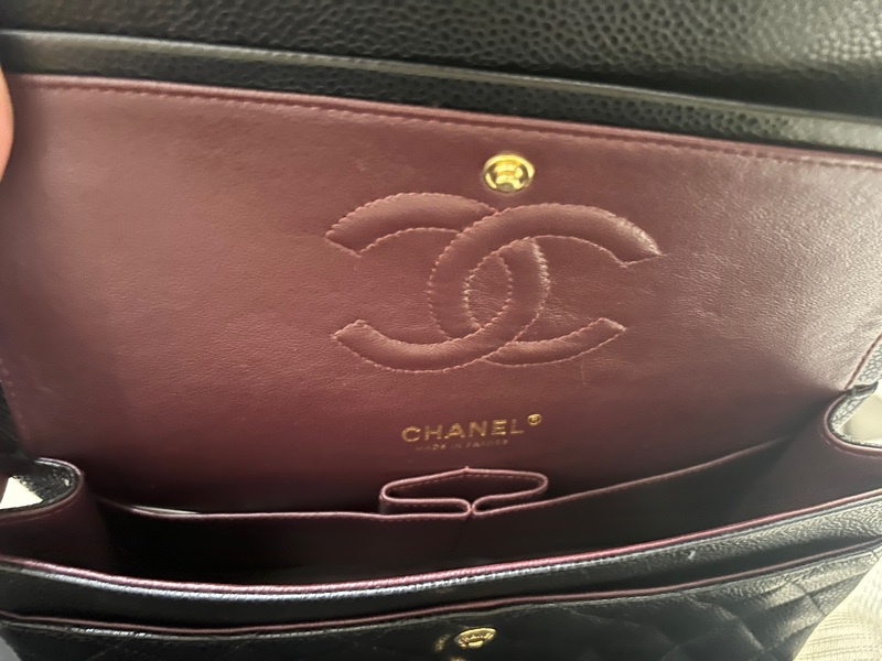Chanel經典口蓋包|荔枝皮CF25-7