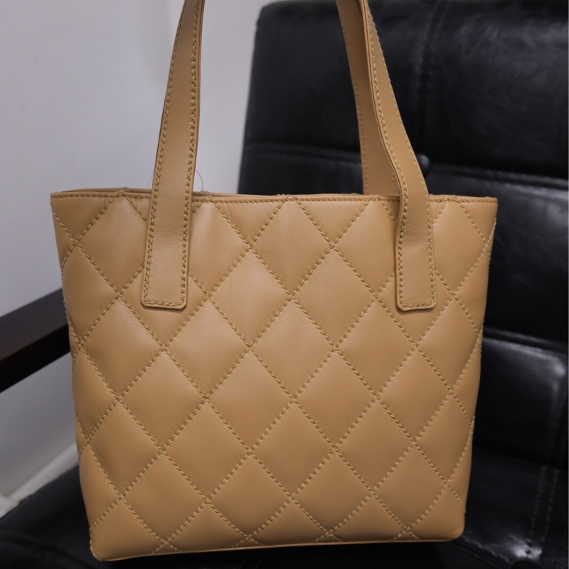 Chanel Wild Stitch Lambskin Tote bag Beige Gold 香奈兒奶茶色羊皮Vivian/Tote Bag-2