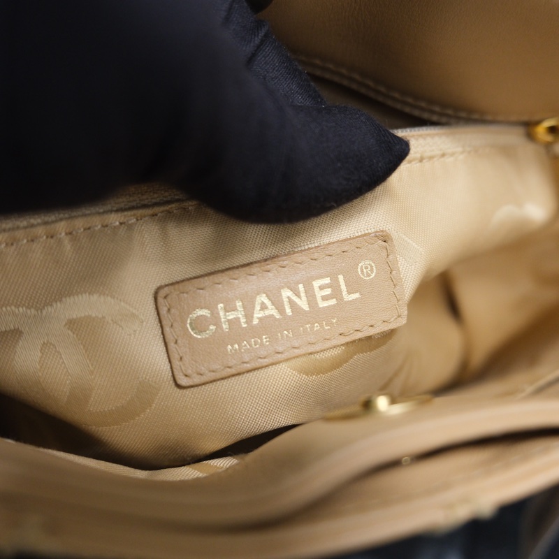 Chanel Wild Stitch Lambskin Tote bag Beige Gold 香奈兒奶茶色羊皮Vivian/Tote Bag-34