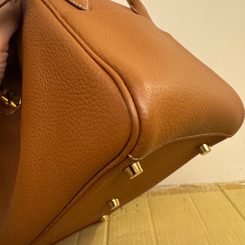 Hermes 愛馬仕Lindy26 金棕金釦 TOGO皮 完美😍-4