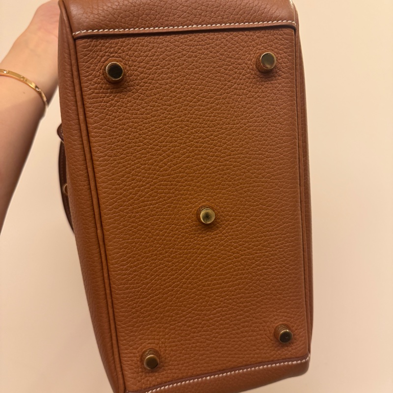Hermes 愛馬仕Lindy26 金棕金釦 TOGO皮 完美😍-7