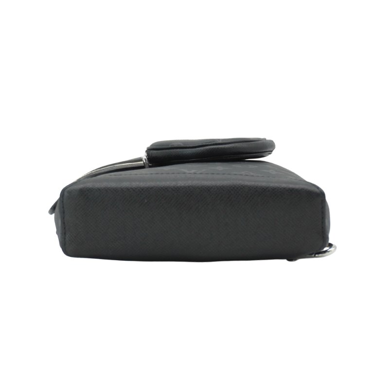 Louis Vuitton Duo 字花帆布斜背胸口包(M30936-黑灰)-3