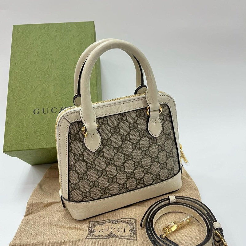 Gucci Horsebit 1955 white handbag-1