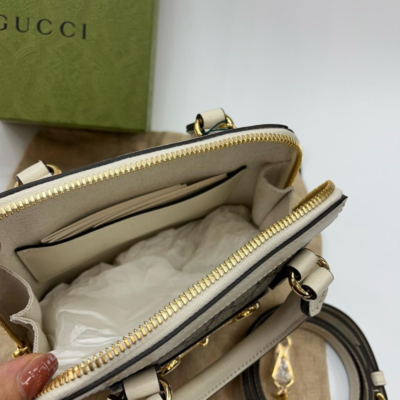 Gucci Horsebit 1955 white handbag-2