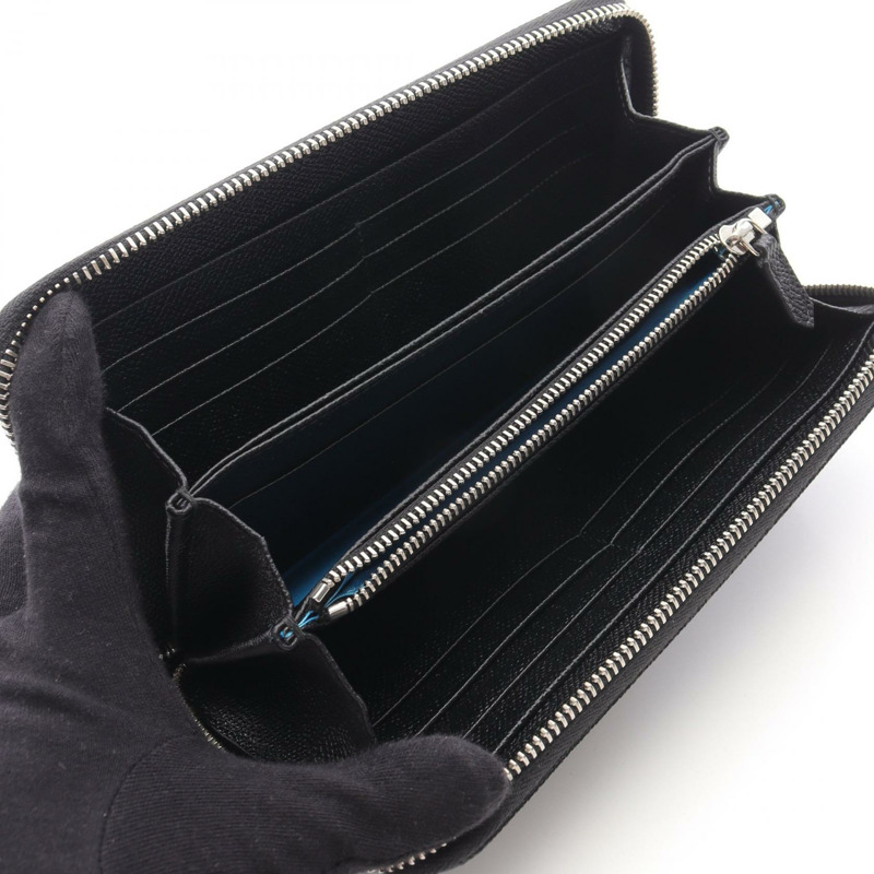 BVLGARI 寶格麗 寶格麗 男士 Zippy Around 長皮夾 36933 皮革 黑色 二手-2