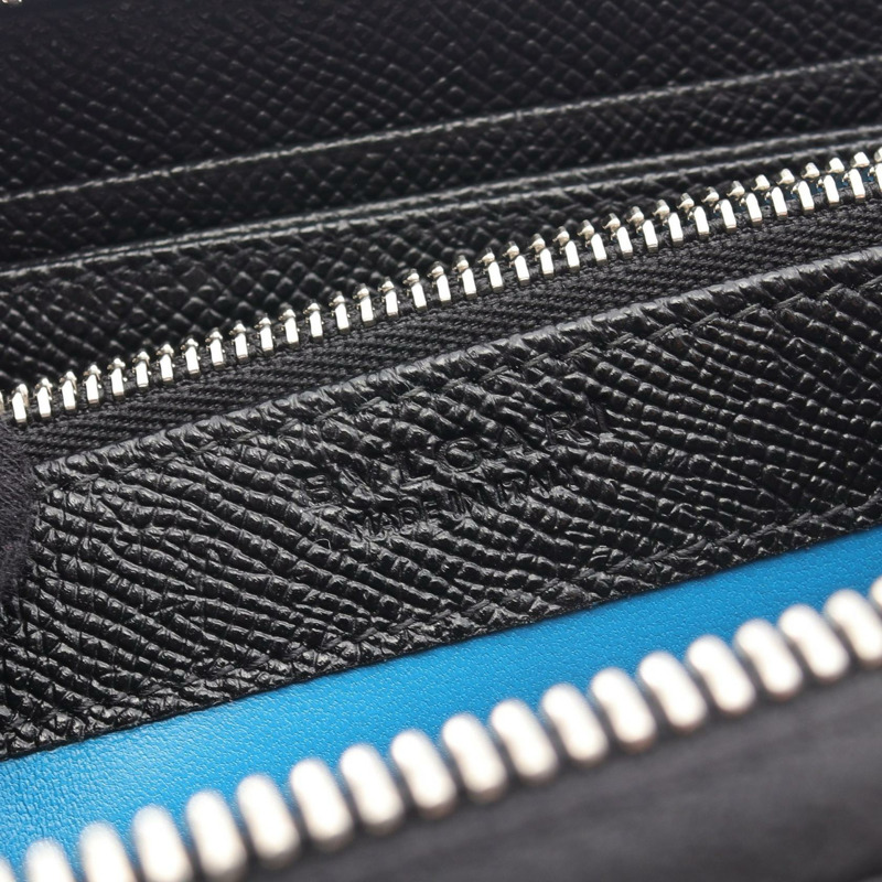 BVLGARI 寶格麗 寶格麗 男士 Zippy Around 長皮夾 36933 皮革 黑色 二手-3