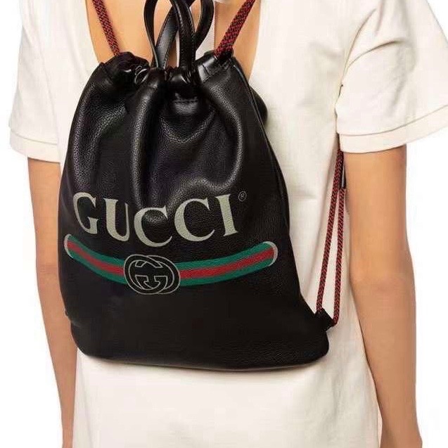Gucci black backpack-3