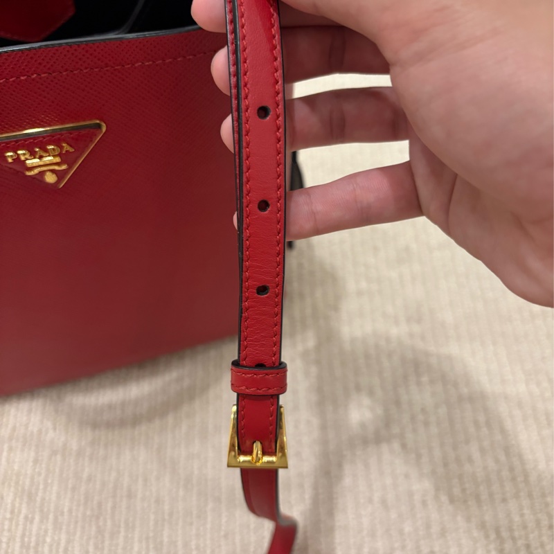 Prada Panier 水桶包 紅色-15