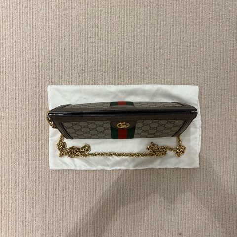 Gucci Ophidia 夾子包 老花色
