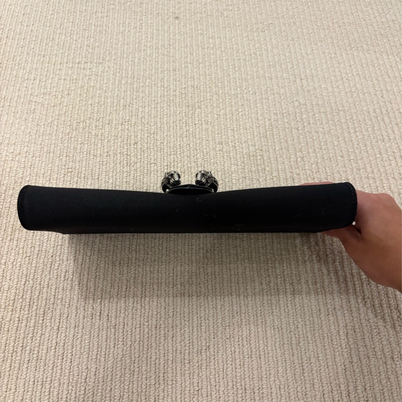 Gucci 酒神手拿包 黑色-2