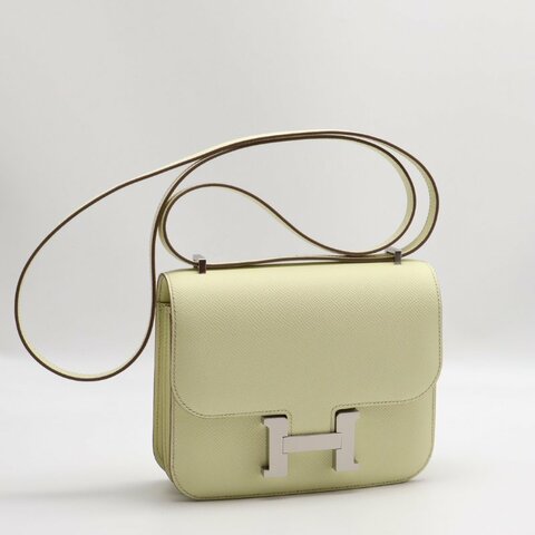 HERMES Mini constance 19 - 米爾頓黃銀 W