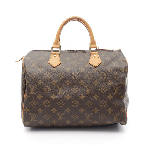 路易威登 Speedy 30 旅行手提包 M41526 字母帆布皮革二手 LV