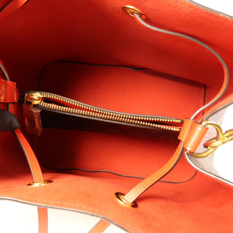 LOUIS VUITTON Monogram Neo Noe Bucket Bag金扣肩背袋Coquelicot-5