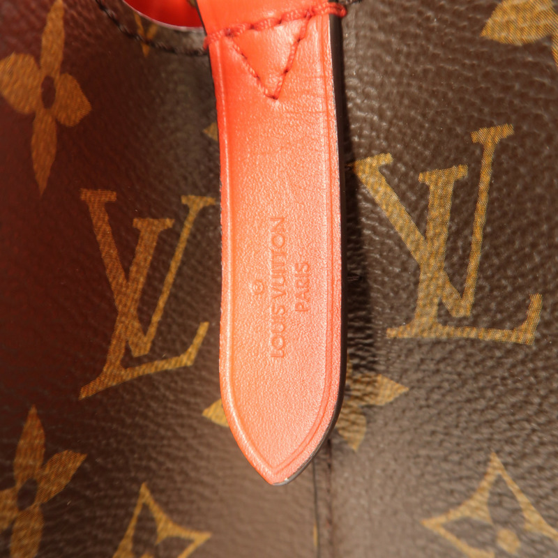 LOUIS VUITTON Monogram Neo Noe Bucket Bag金扣肩背袋Coquelicot-6