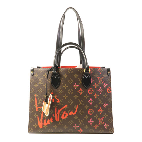LOUIS VUITTON Monogram On The Go MM金扣手挽肩背兩用袋