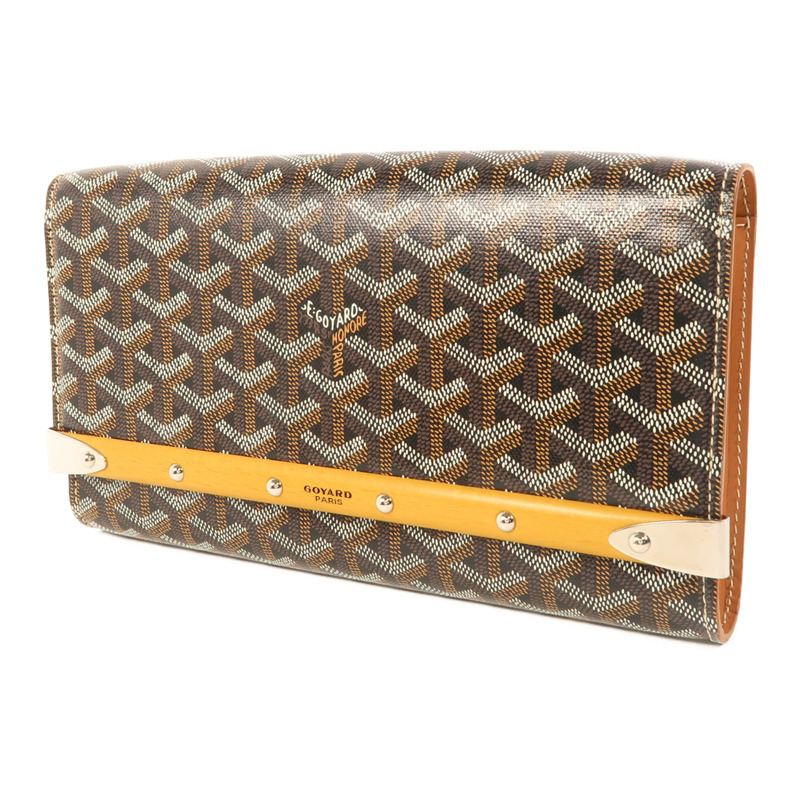 GOYARD 塗層帆布Monte-Carlo PM銀扣肩背袋-2