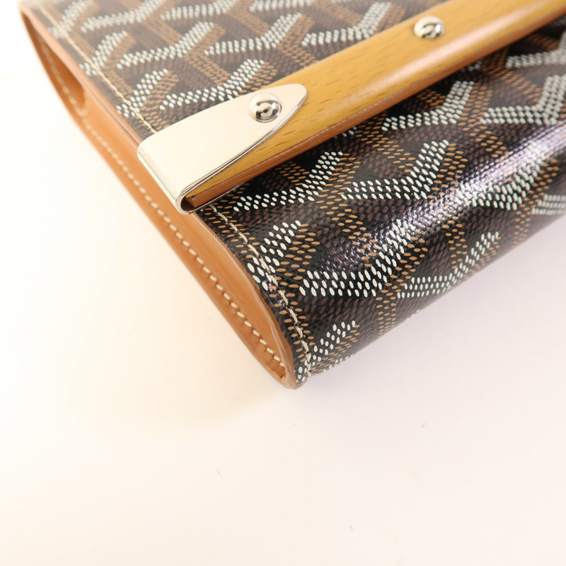 GOYARD 塗層帆布Monte-Carlo PM銀扣肩背袋-10