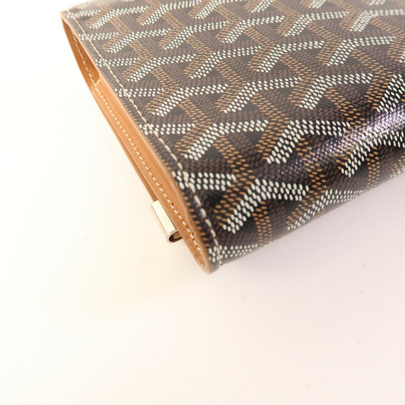 GOYARD 塗層帆布Monte-Carlo PM銀扣肩背袋-12