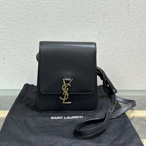 YSL KAIA黑金肩背斜背包 16.5*18*5 98新 配件塵袋