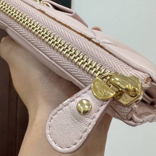 Salvatore ferragamo 粉色 蝴蝶節 錢包 錢夾 皮夾 皮包 長夾-15