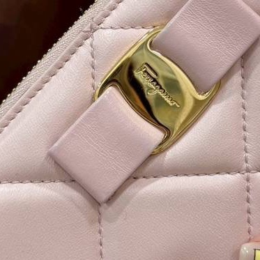 Salvatore ferragamo 粉色 蝴蝶節 錢包 錢夾 皮夾 皮包 長夾-17