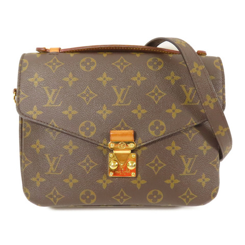 LOUIS VUITTON Monogram Pochette Metis MM金扣手挽肩背兩用袋
