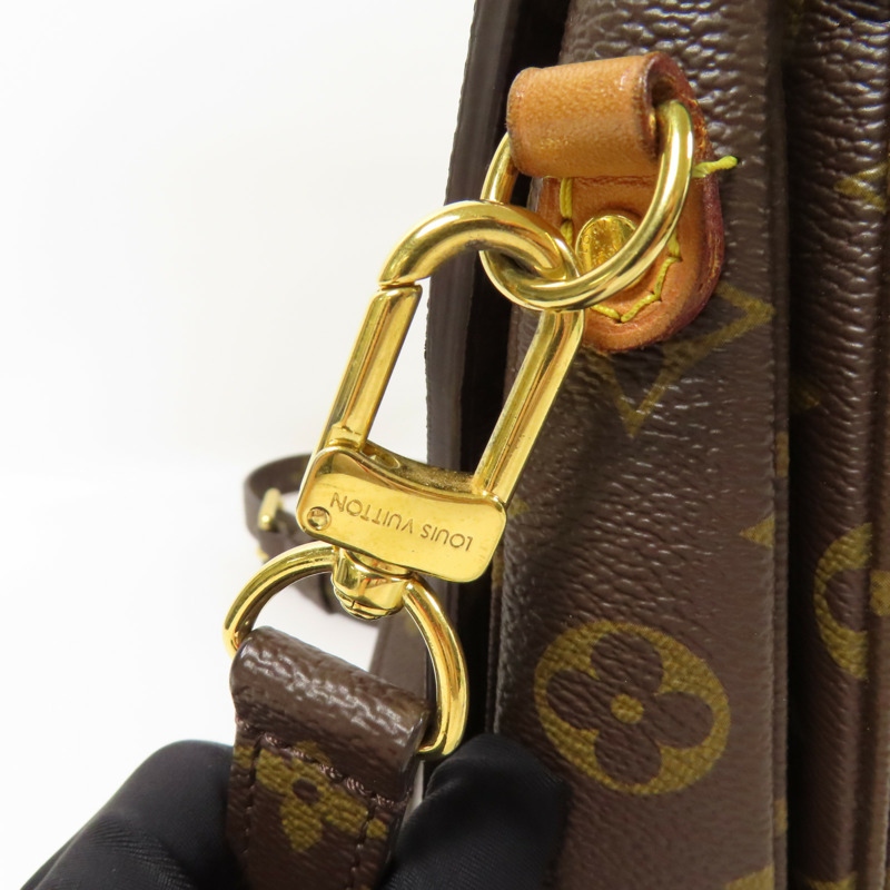 LOUIS VUITTON Monogram Pochette Metis MM金扣手挽肩背兩用袋-11