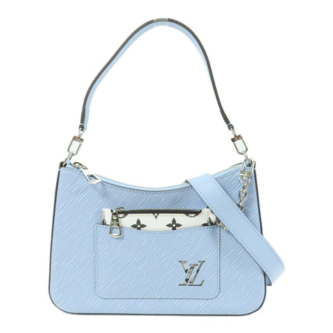 LOUIS VUITTON Epi Marelle銀扣手挽肩背兩用袋