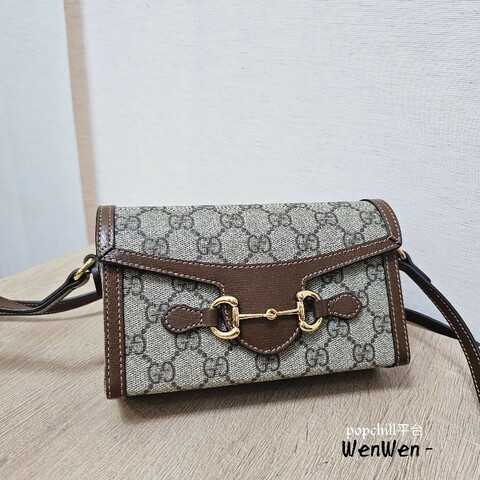 [Gucci專櫃銷量超好必買❣️] Gucci 1955馬銜釦Mini斜背包