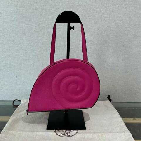 HERMES 中古小鍋牛手提包21*16*8 98新配件塵袋