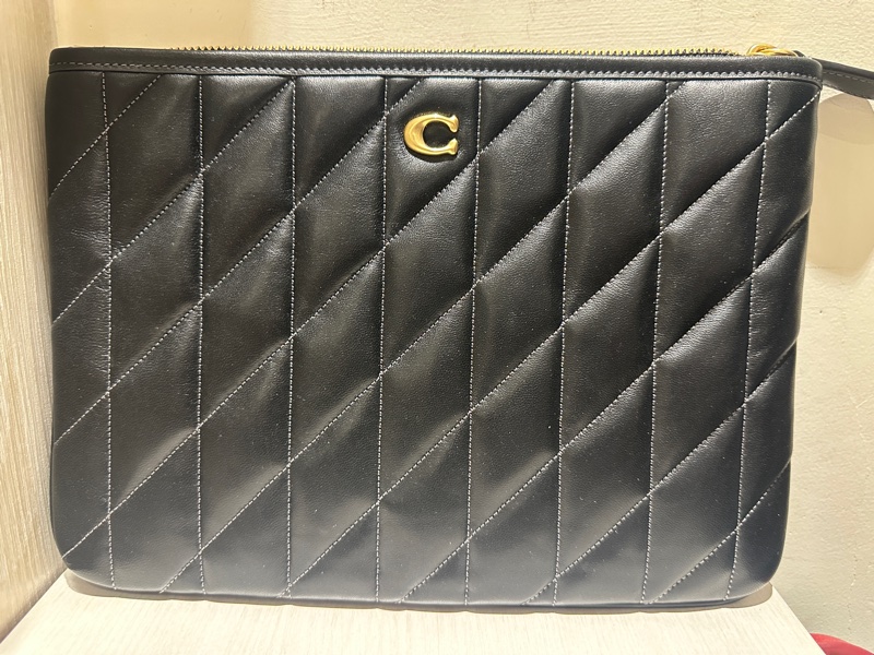 COACH POUCH 28 絎縫手拿包-4