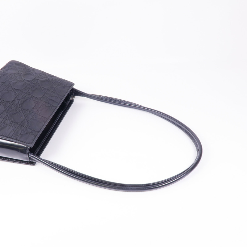 Dior 帆布Shoulder Bag銀扣肩背袋-3