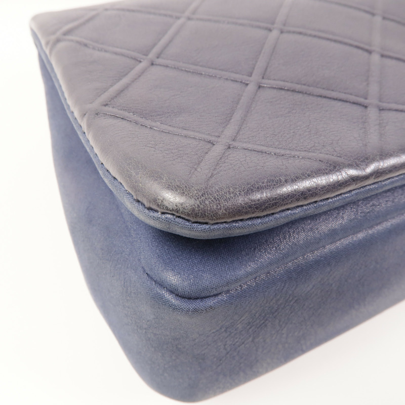 CHANEL 牛皮皮革Chain Shoulder Bag銀扣鏈帶肩背袋-5