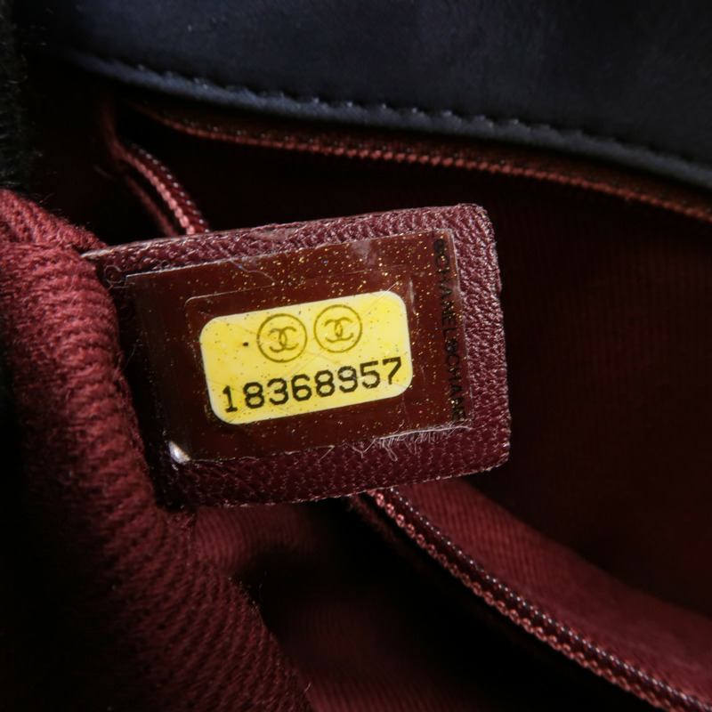 CHANEL 牛皮皮革Chain Shoulder Bag銀扣鏈帶肩背袋-14