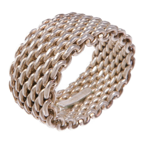 TIFFANY＆CO 925純銀Silver Ring戒指US#6