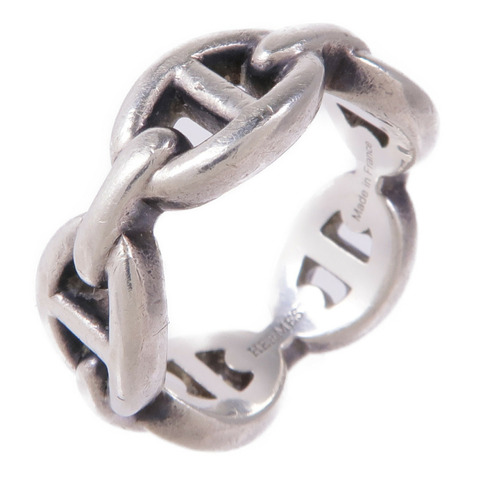 HERMES 925純銀Chaine'dancre Enchaninee Ring戒指Hermes#50/US#5.25