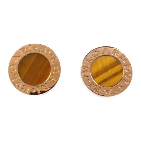 BVLGARI 18K玫瑰金Bvlgari Bvlgari Earrings虎眼石耳環