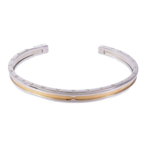 BVLGARI 18K黃金/不鏽鋼B-zero1 Open Bangle手鐲