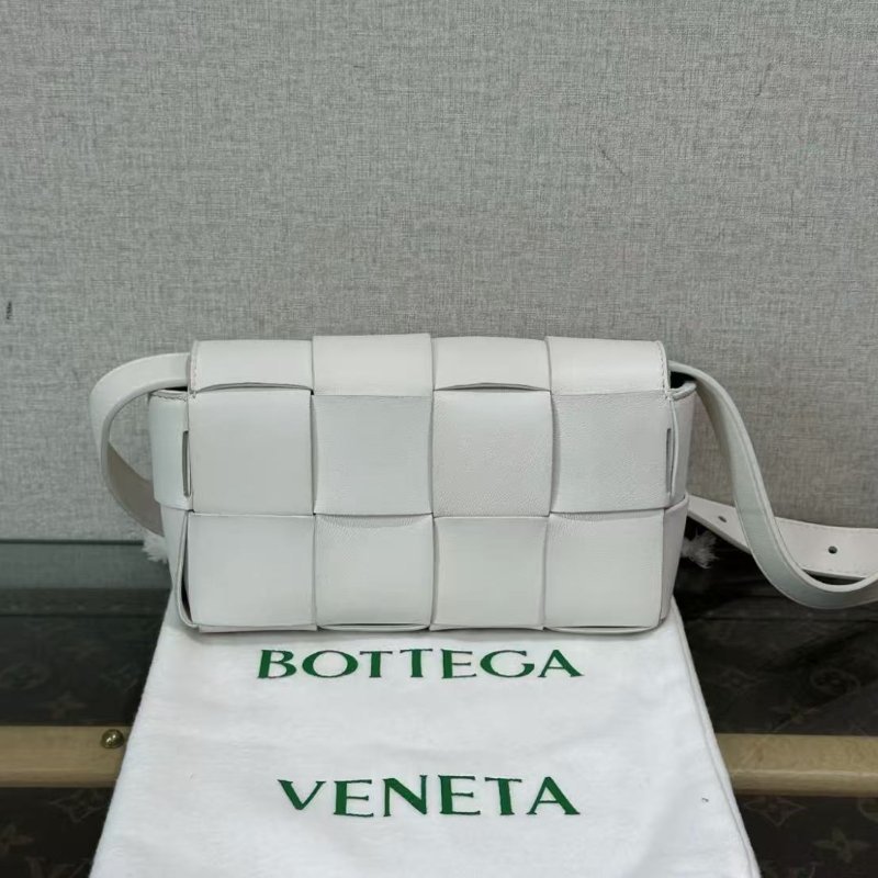 ✨BV 白金編織肩背斜背豆腐包18*9.5*5 98新配件塵袋-2