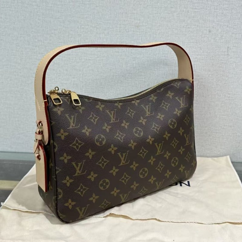 ✨LV slouchy小號老花手提肩背hobo包 芯片款 33*22*9 99新 配件塵袋-1