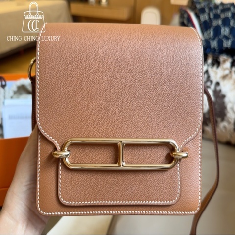 🌈Mini Roulis 19🧡金棕金扣🧡98新🌟evercolor皮🌟有單🧡