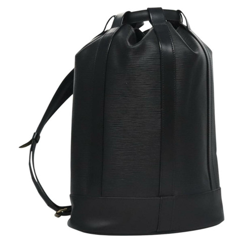 路易威登 Epi Randonnee PM 單肩包黑色 M52352 LV 正品 EC386